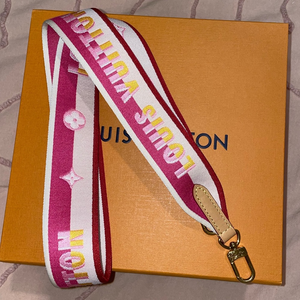 Jacquard Speedy Bandouliere 20 Shoulder Strap Fuchsia Pink